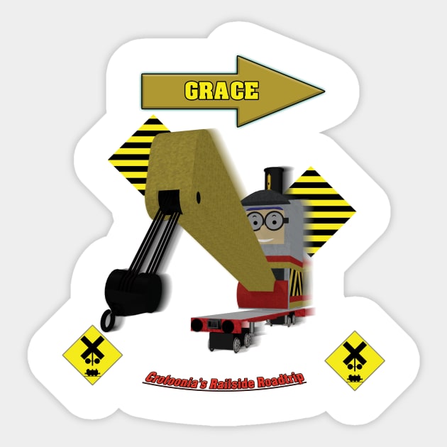 Crotoonia's Railside Roadtrip - Grace Sticker by TheMilanTooner